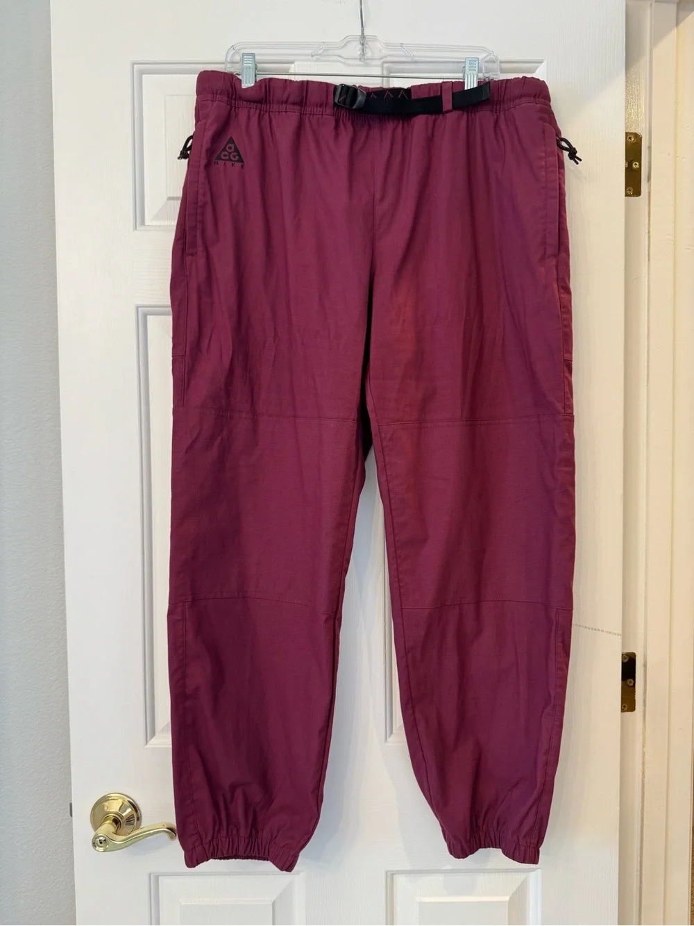 Nike ACG Men's Trail Pants Night Maroon Burgundy Size XL CV0660-681
